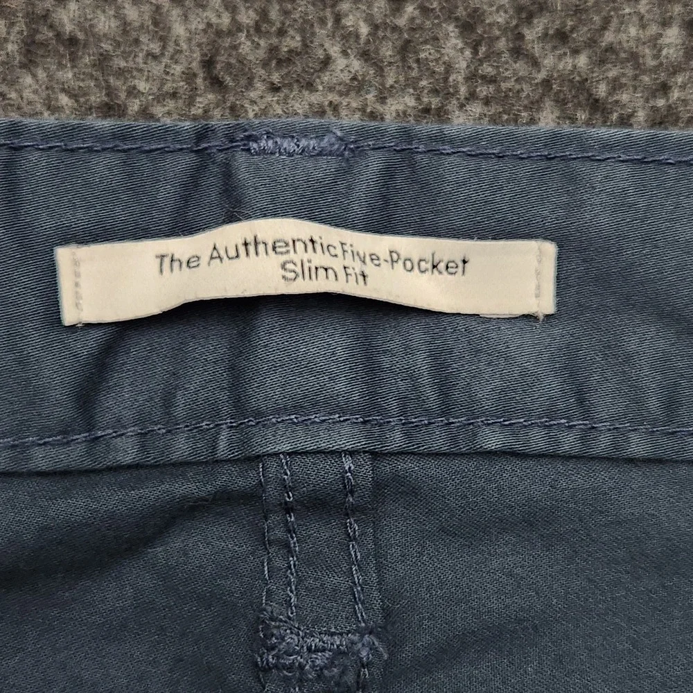 Calvin Klein Mens 38x32 Blue Slim Fit Tapered Leg‎ Chino Pants 